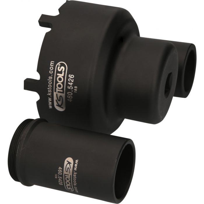 Jeu de douille à 6 ergots Ø 113 mm avec 2 tubes de centrage pour Mercedes, 3 pcs KSTOOLS - 4605425