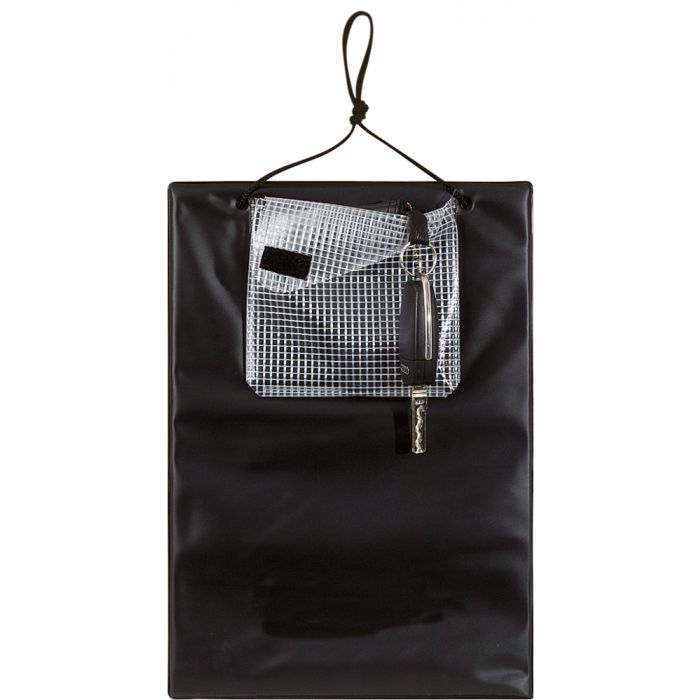 Tablette de fiche de travaux A4 avec sacoche pour clés - Noire KS TOOLS - 500.8096