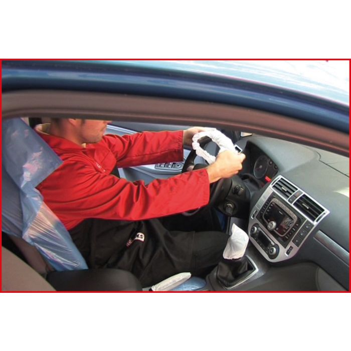 Kit de 5 protections plastiques pour habitacle boite de 100 pcs KS TOOLS - 500.8110