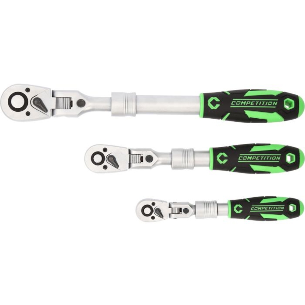 Jeu de cliquets télescopiques COMPETITION 3pcs 1/4"+3/8"+1/2" - KS TOOLS - 512.0103