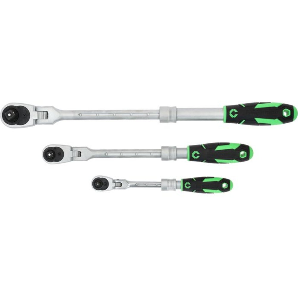 Jeu de cliquets télescopiques COMPETITION 3pcs 1/4"+3/8"+1/2" - KS TOOLS - 512.0103