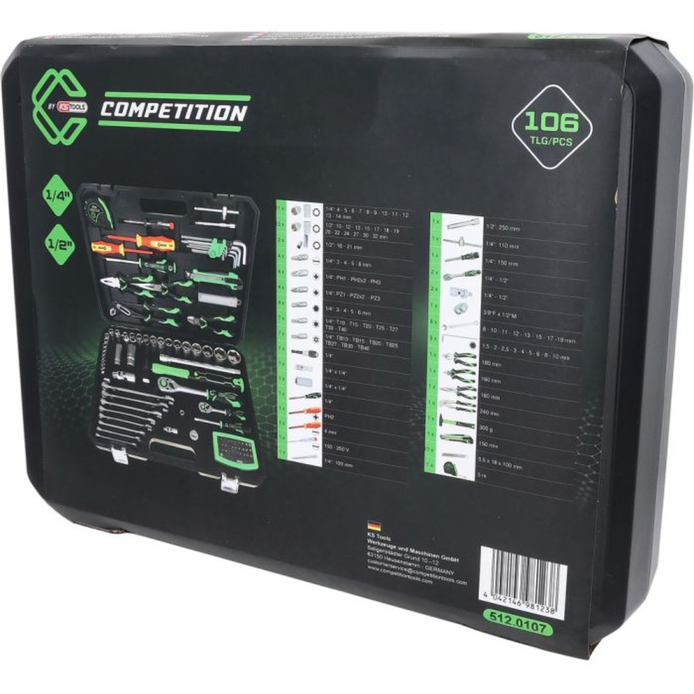Coffret d'outillage généraliste COMPETITION 1/4