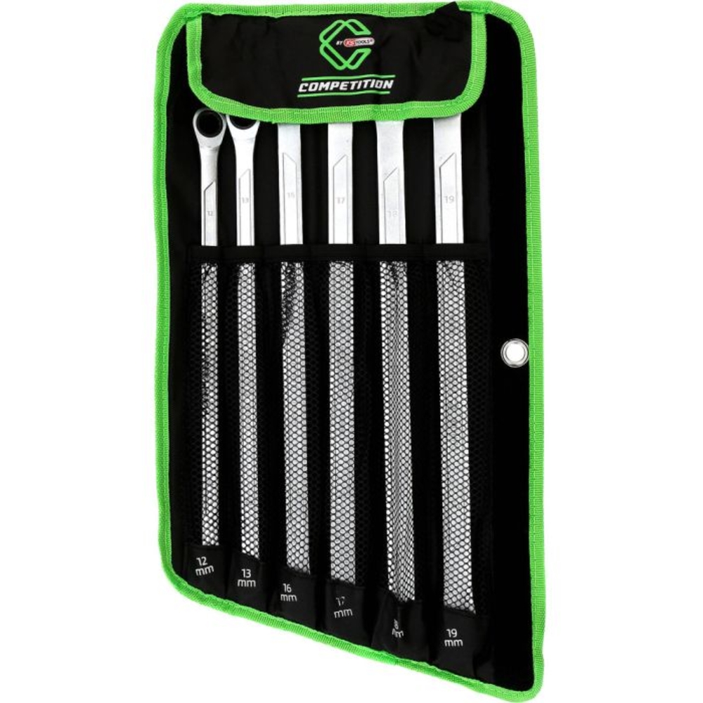 Jeu de clés polygonales à cliquet COMPETITION 6 pcs - KS TOOLS - 512.0205