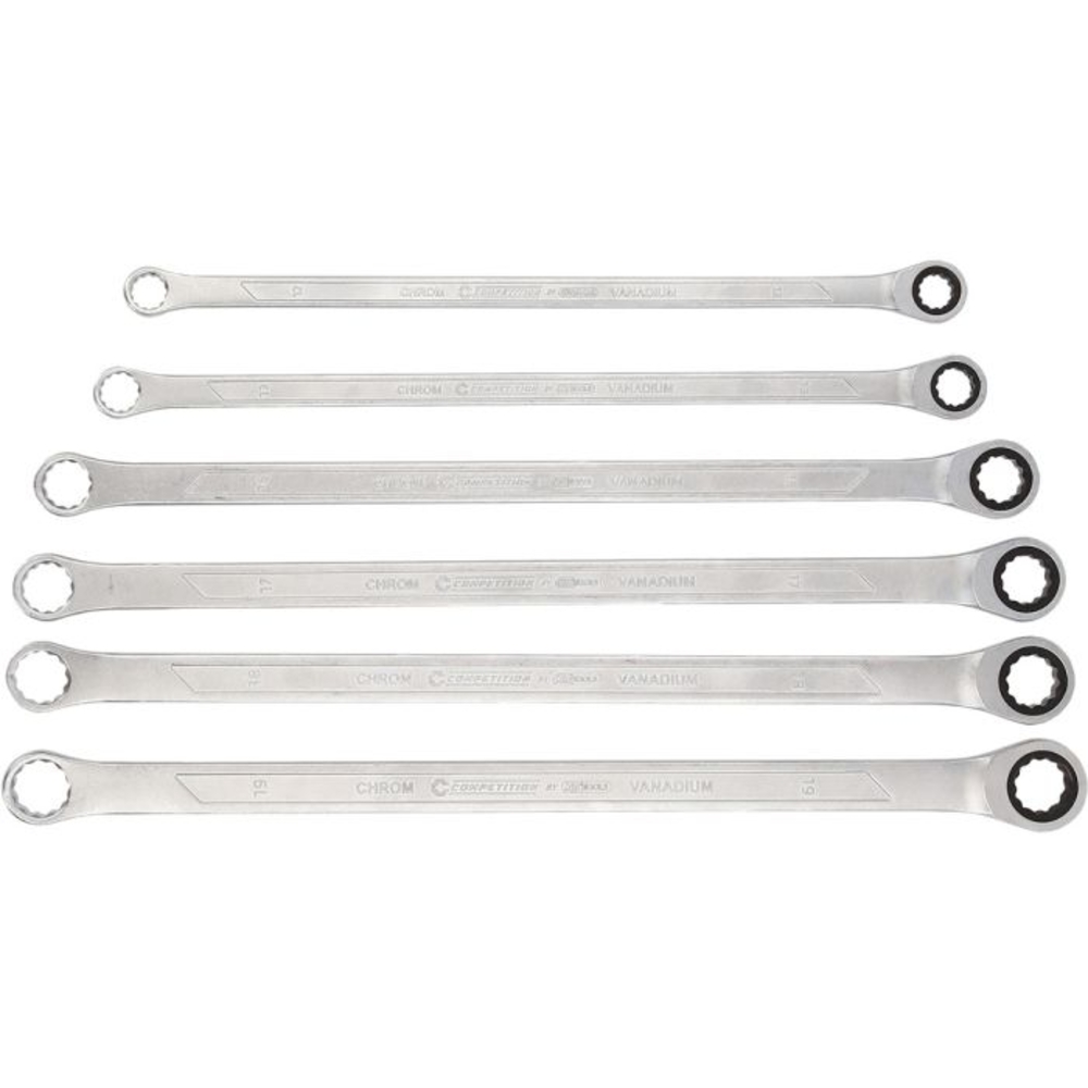 Jeu de clés polygonales à cliquet COMPETITION 6 pcs - KS TOOLS - 512.0205