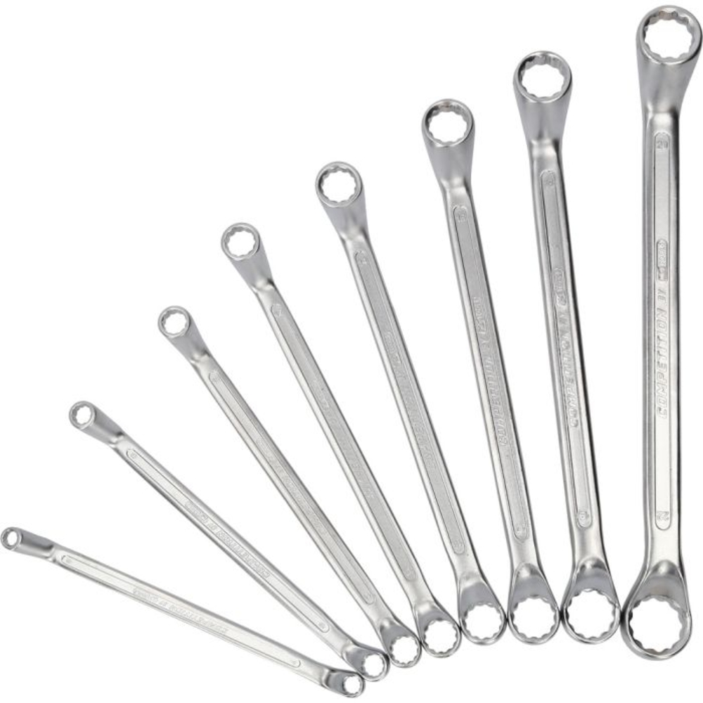 Jeu de clés polygonales contre-coudées COMPETITION 8 pcs - KS TOOLS - 512.0218