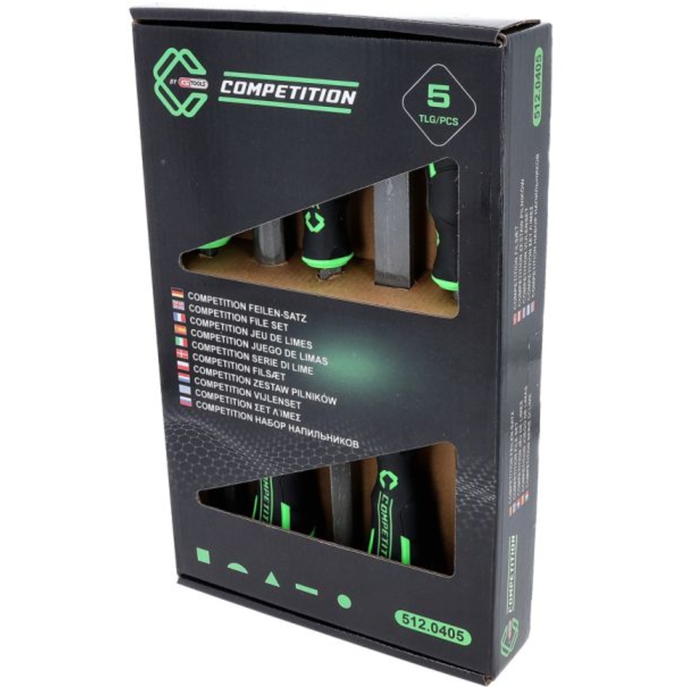 Jeu de limes COMPETITION 5 pcs - KS TOOLS - 512.0405