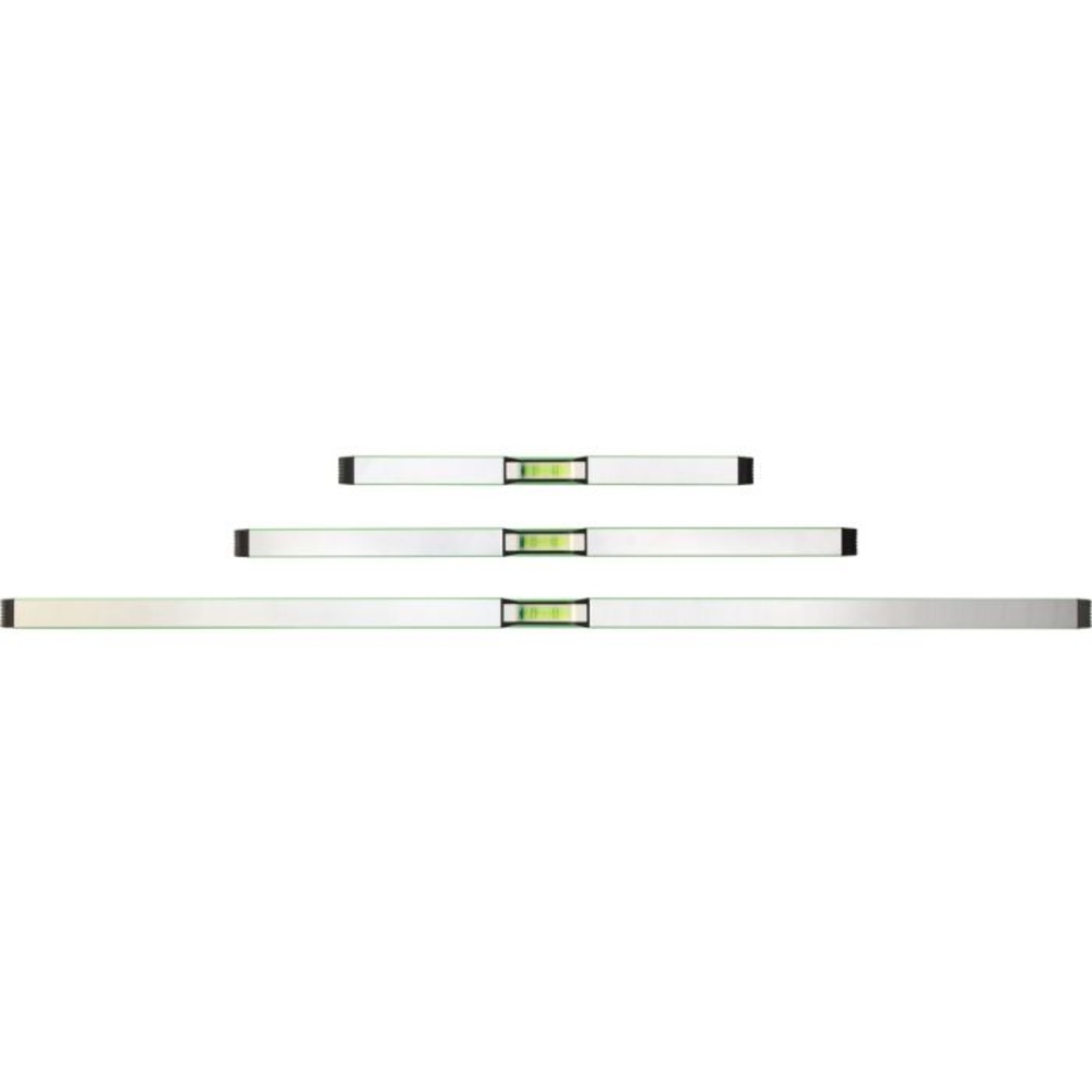 Jeu de niveaux à bulle COMPETITION 3 pcs 400 + 600 + 1 000 mm - KS TOOLS - 512.0510