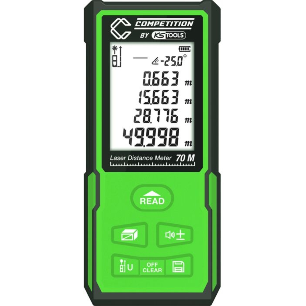 Mètre laser COMPETITION jusqu’à 70 m - KS TOOLS - 512.3000