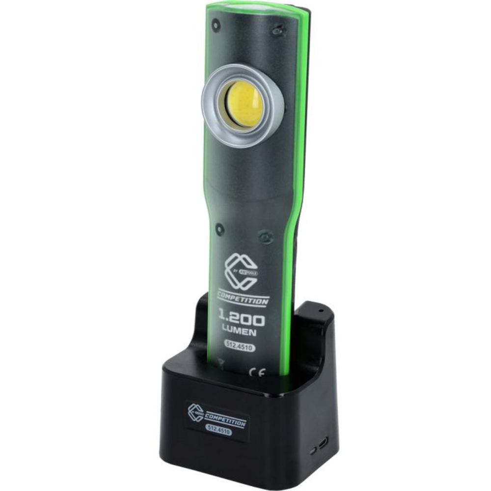 Lampe de travail COMPETITION à LED à variateur de lumière 1200 lumens avec chargeur - KS TOOLS - 512.4510