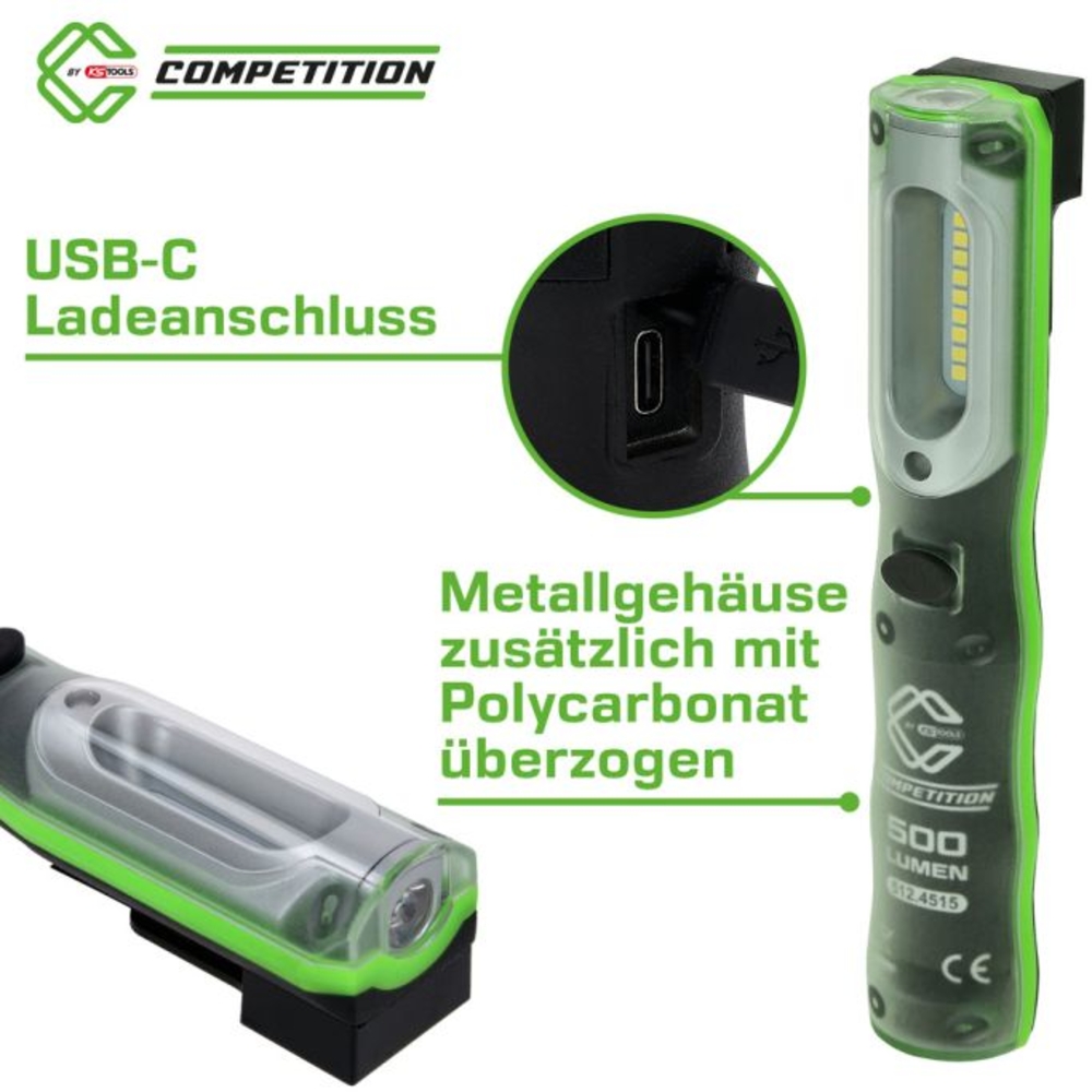 Lampe de travail à LED COMPETITION 500 lumens - KS TOOLS - 512.4515