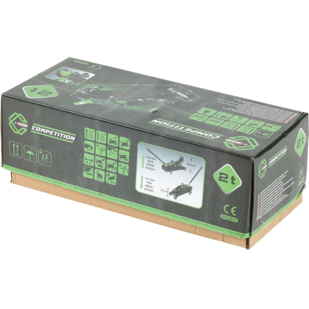 Cric hydraulique acier COMPETITION 2000 kg - KS TOOLS - 512.5010