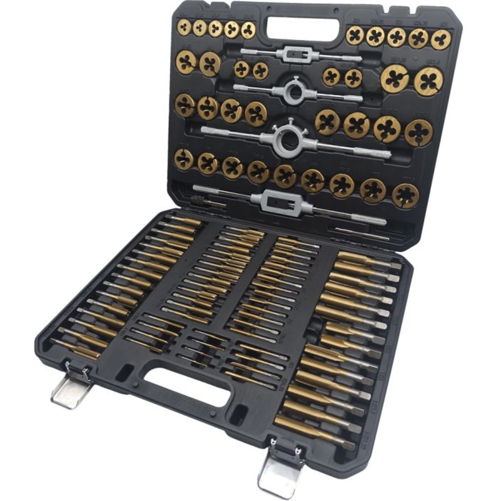 Jeu de tarauds et filières TiN COMPETITION 110 pcs - KS TOOLS - 512.5070