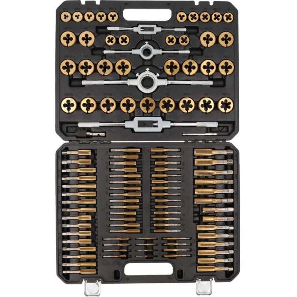 Jeu de tarauds et filières TiN COMPETITION 110 pcs - KS TOOLS - 512.5070
