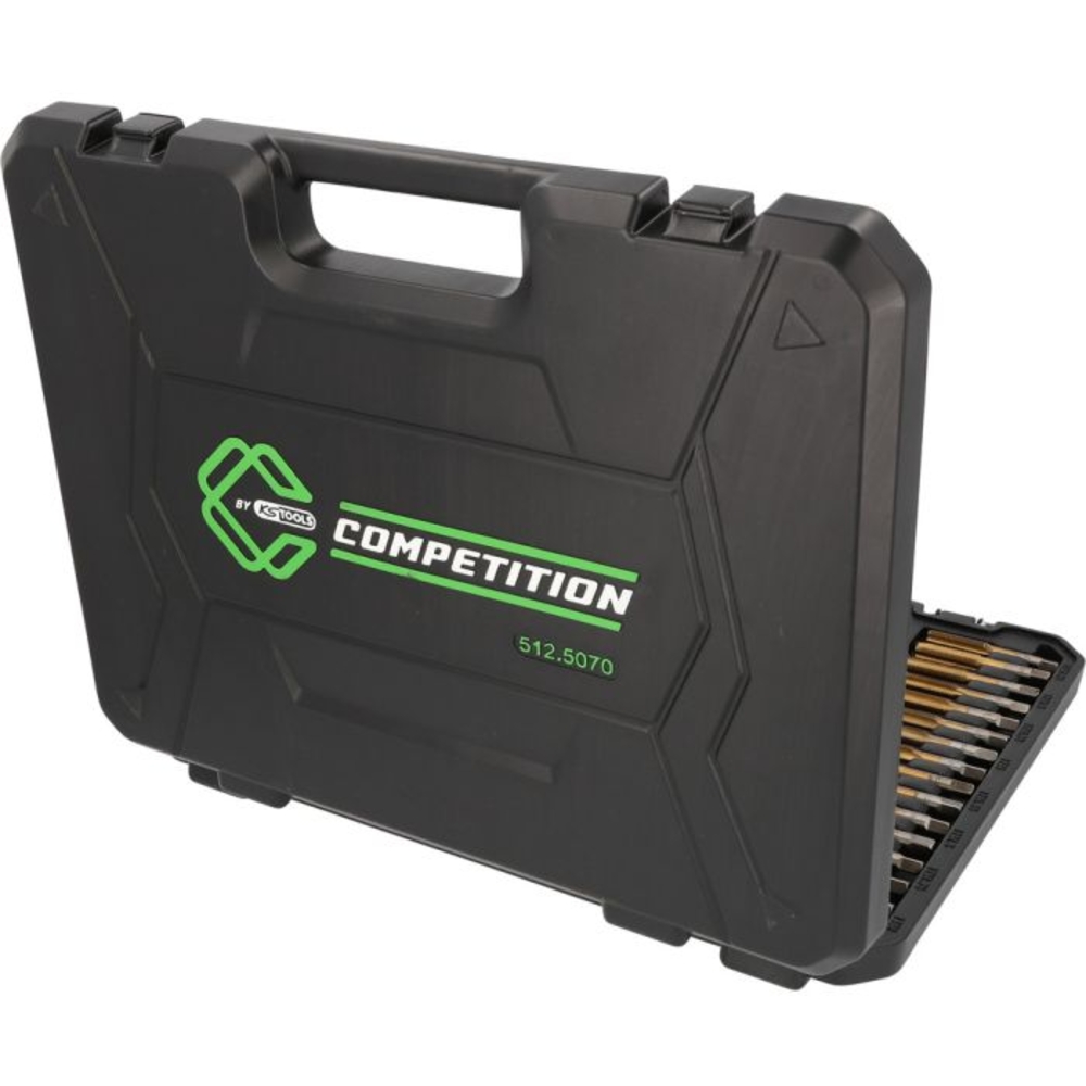 Jeu de tarauds et filières TiN COMPETITION 110 pcs - KS TOOLS - 512.5070
