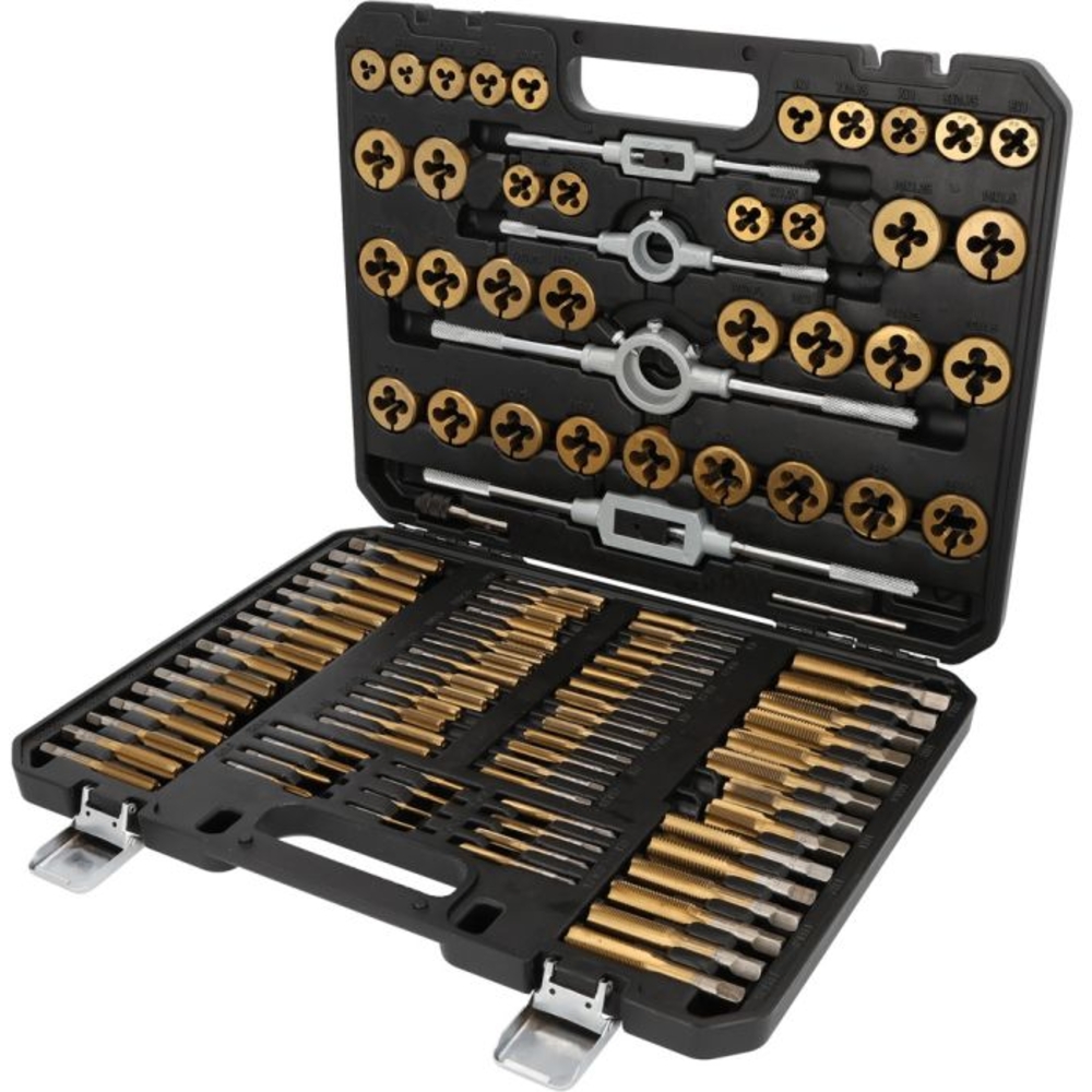 Jeu de tarauds et filières TiN COMPETITION 110 pcs - KS TOOLS - 512.5070