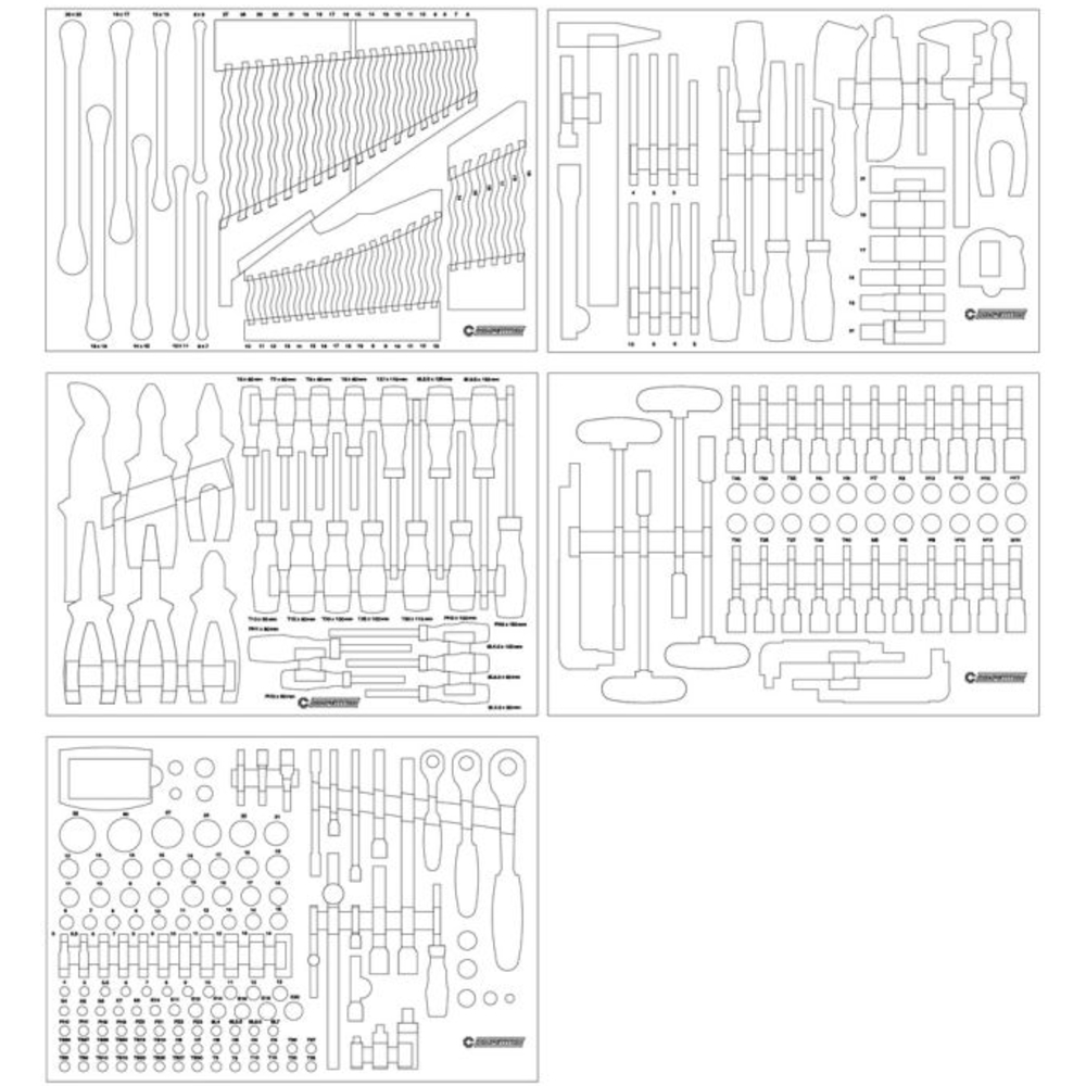 Servante d'atelier COMPETITION avec 8 tiroirs et 341 outils premium - KS TOOLS - 512.5341
