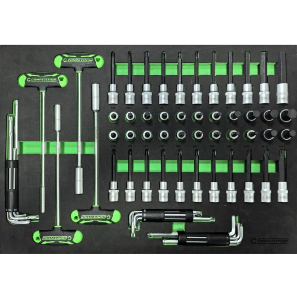 Servante d'atelier COMPETITION avec 8 tiroirs et 341 outils premium - KS TOOLS - 512.5341