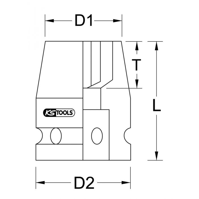 Douille à chocs TORX-E 1/4’’, E4 KSTOOLS - 5150998