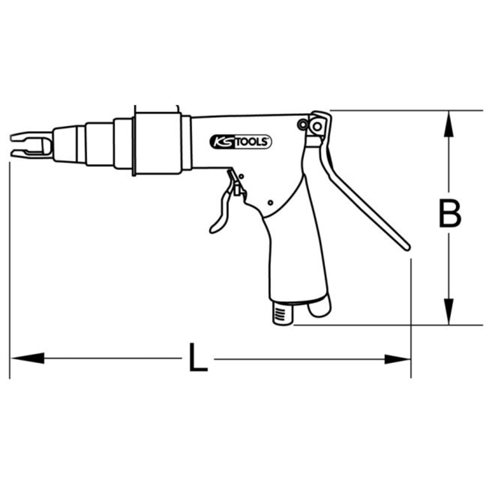 Dépointeuse pneumatique Fastdrill KS TOOLS - 515.1311