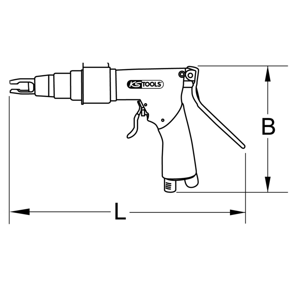 Dépointeuse pneumatique Fastdrill KS TOOLS - 515.1311
