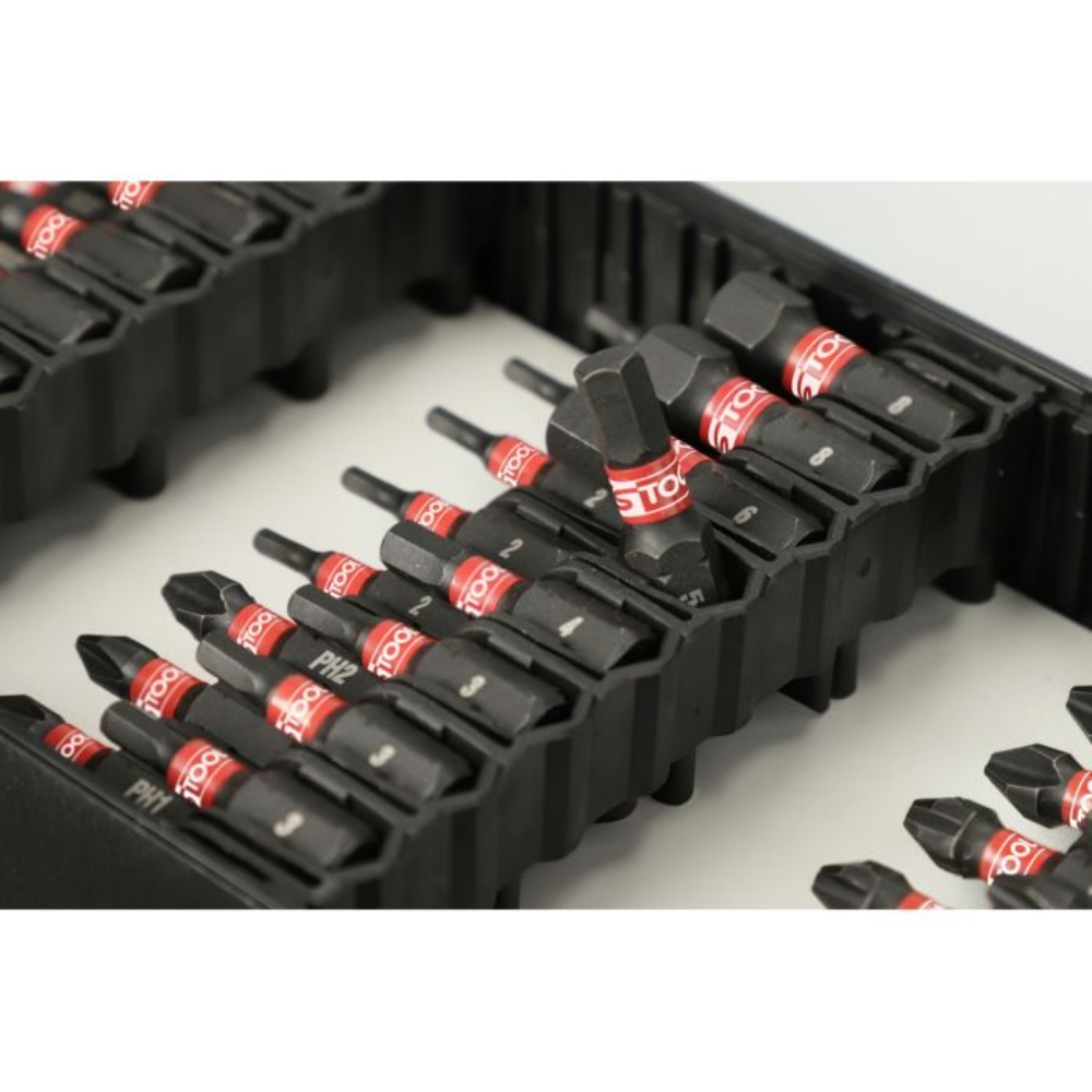 Coffret d'embouts de vissage à chocs 1/4