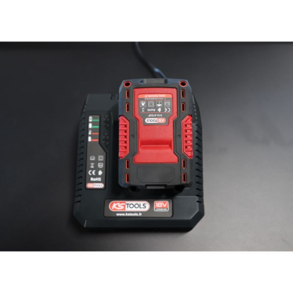 Chargeur rapide 18V 4A pour batteries 515.4702F et 515.4705F KS TOOLS - 515.4703F