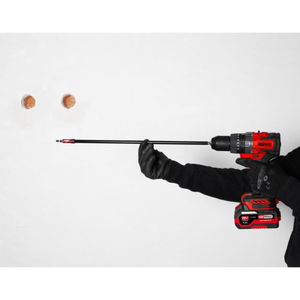 Coffret perceuse-visseuse brushless 18V - 2 x batteries et chargeur KS TOOLS - 515.4730F