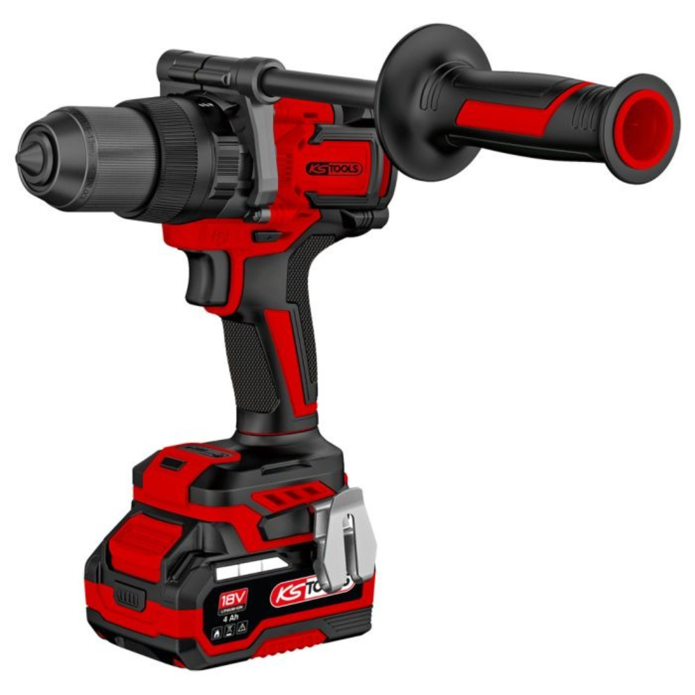 Coffret perceuse-visseuse brushless 18V - 2 x batteries et chargeur KS TOOLS - 515.4730F