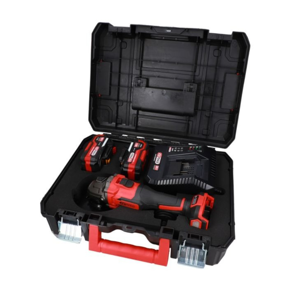 Coffret meuleuse angulaire brushless 18V - 2 batteries et chargeur KS TOOLS - 515.4735F
