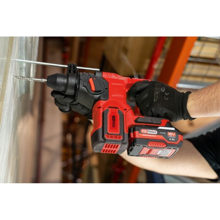 Coffret perforateur brushless 18V 900W 2 batteries et chargeurs KS TOOLS - 515.4750F