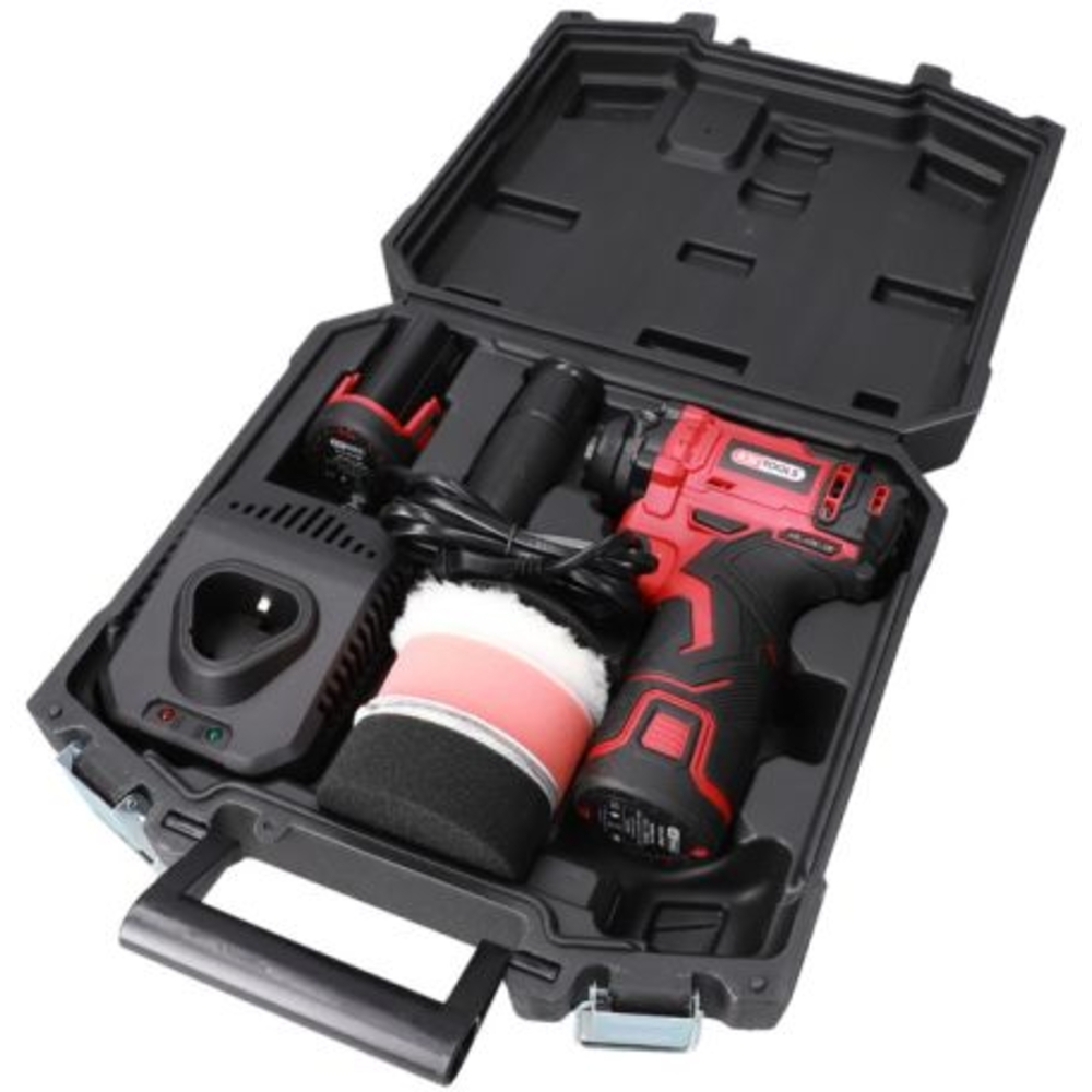 Polisseuse sur batterie 12V avec accessoires KS TOOLS - 515.4760F
