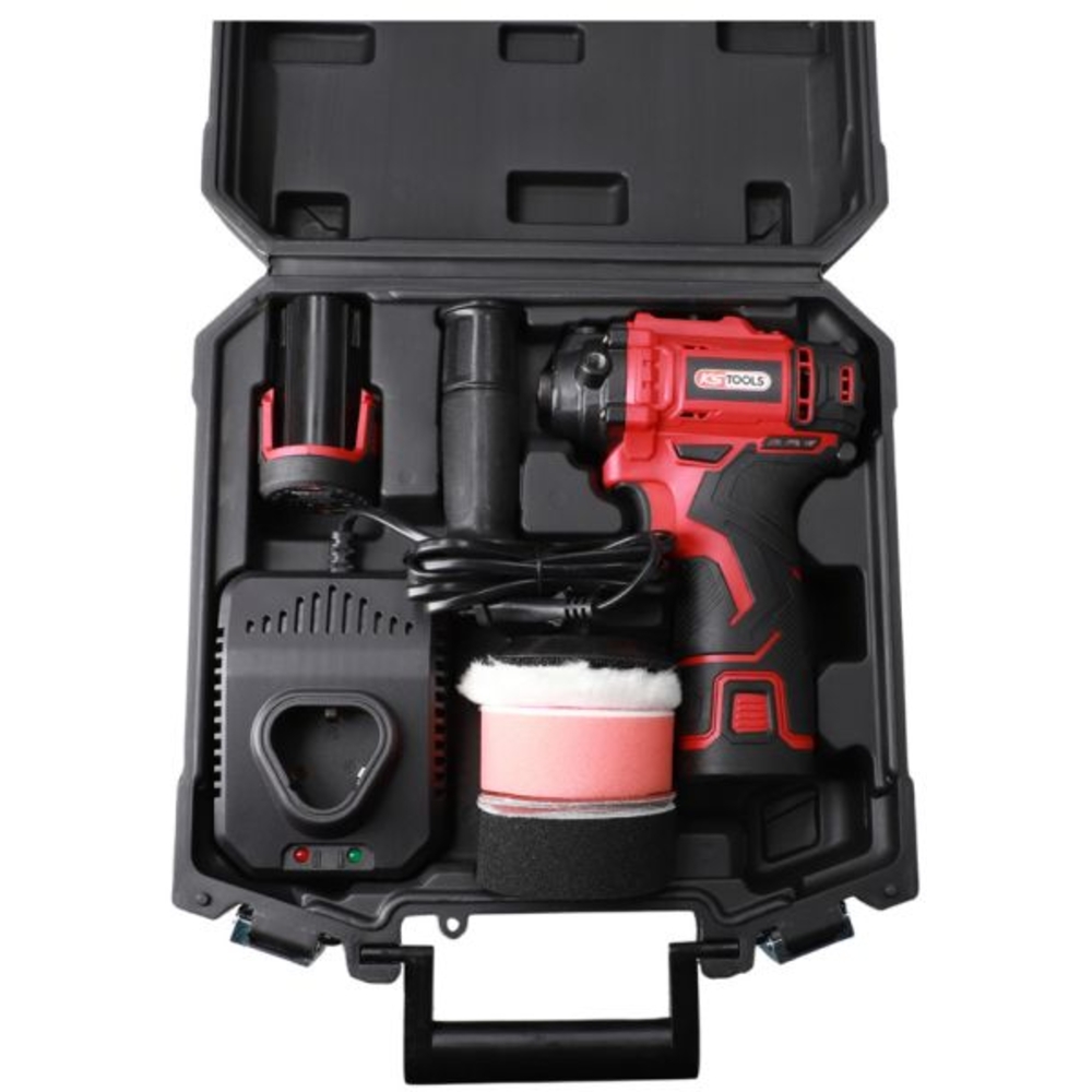 Polisseuse sur batterie 12V avec accessoires KS TOOLS - 515.4760F