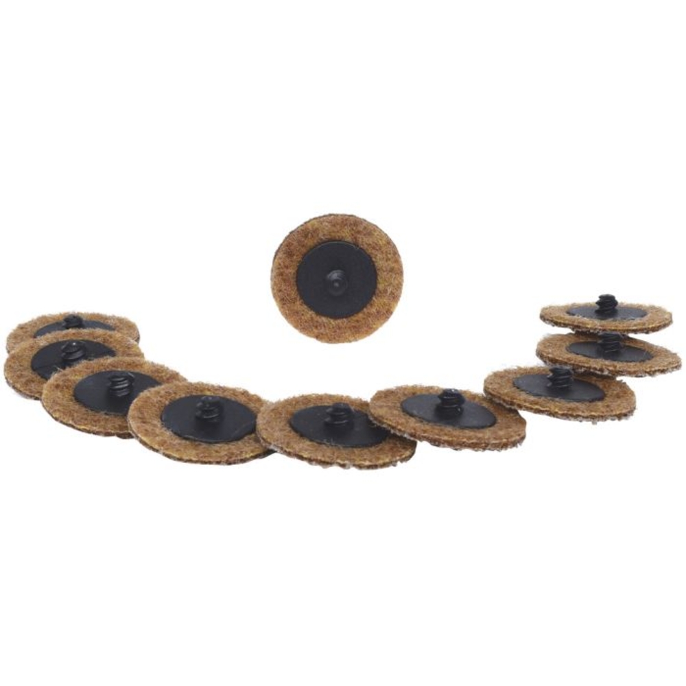 Lot de 10 disques de ponçage brun 50,0 mm - papier de verre - Grains 80 pour 515.5580 KS TOOLS - 515.5083