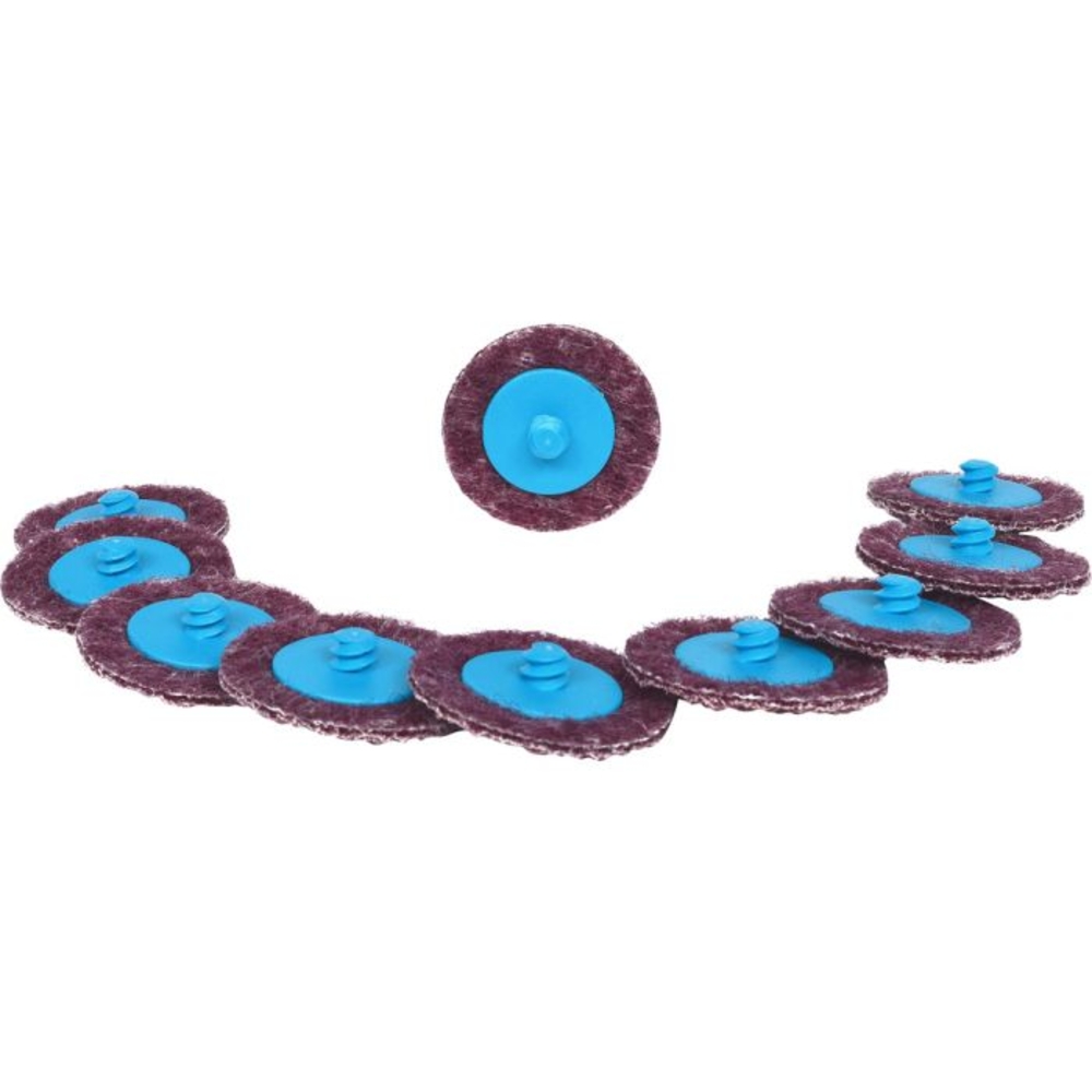 Lot de 10 disques de ponçage violet 50,0 mm - papier de verre - Grains 150 pour 515.5580 KS TOOLS - 515.5084