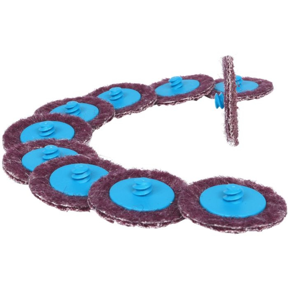 Lot de 10 disques de ponçage violet 50,0 mm - papier de verre - Grains 150 pour 515.5580 KS TOOLS - 515.5084
