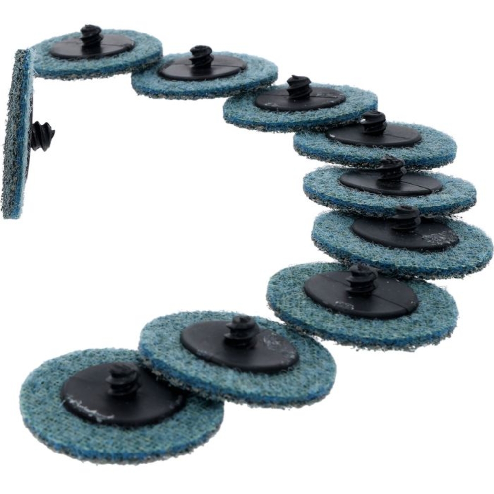 Lot de 10 disques de ponçage bleu 50,0 mm - papier de verre - Grains 300 pour 515.5580 KS TOOLS - 515.5085