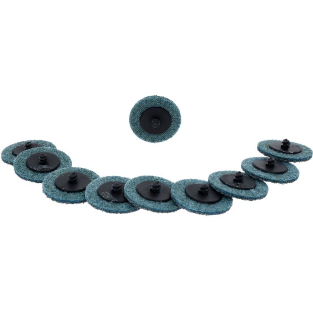 Lot de 10 disques de ponçage bleu 50,0 mm - papier de verre - Grains 300 pour 515.5580 KS TOOLS - 515.5085