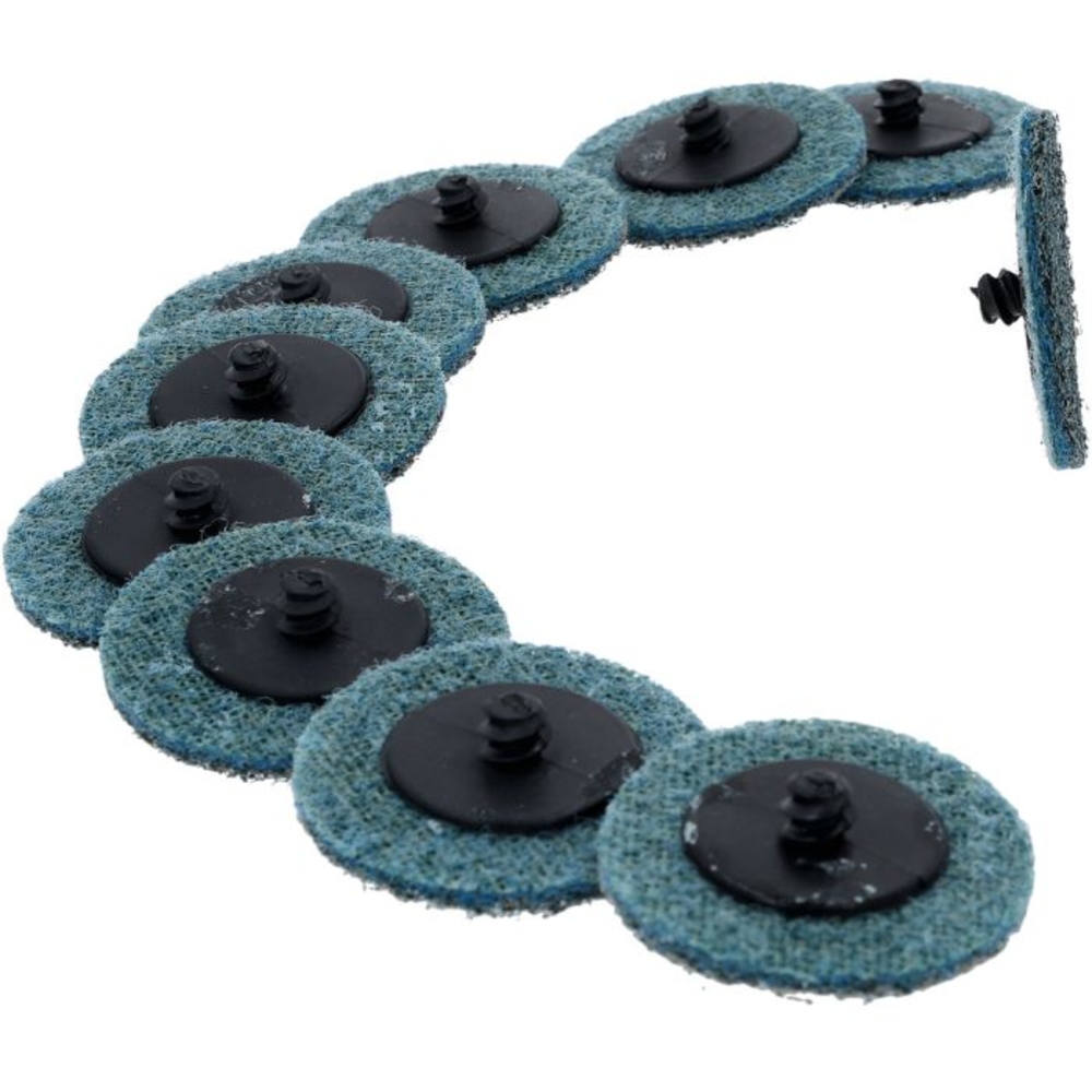 Lot de 10 disques de ponçage bleu 50,0 mm - papier de verre - Grains 300 pour 515.5580 KS TOOLS - 515.5085