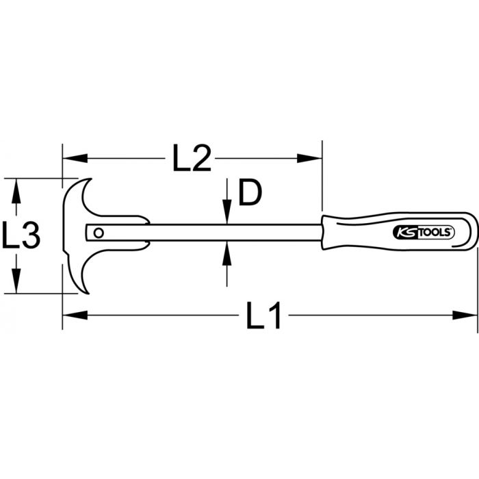 Outil pour extraire les joints 300 mm KS TOOLS - 550.1060