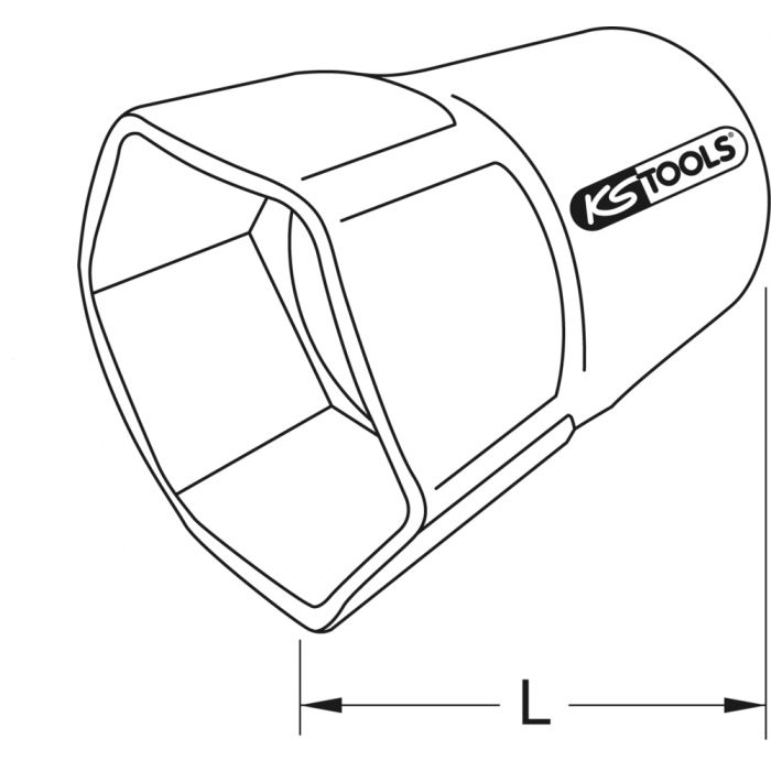 Clé de vidange de réservoir et filtres AdBlue 45,5 mm KS TOOLS - 550.1289