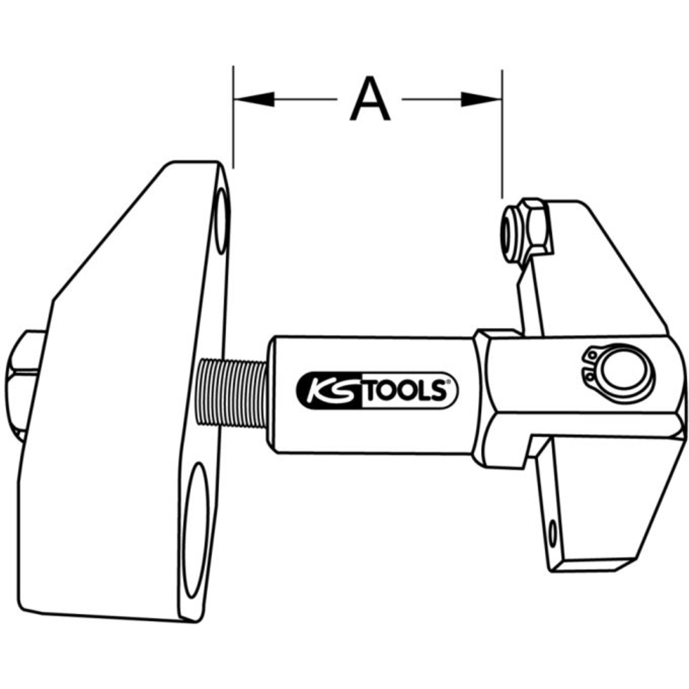 Extracteur de vis de blocage du jeu 670.0075 KS TOOLS - 670.0074