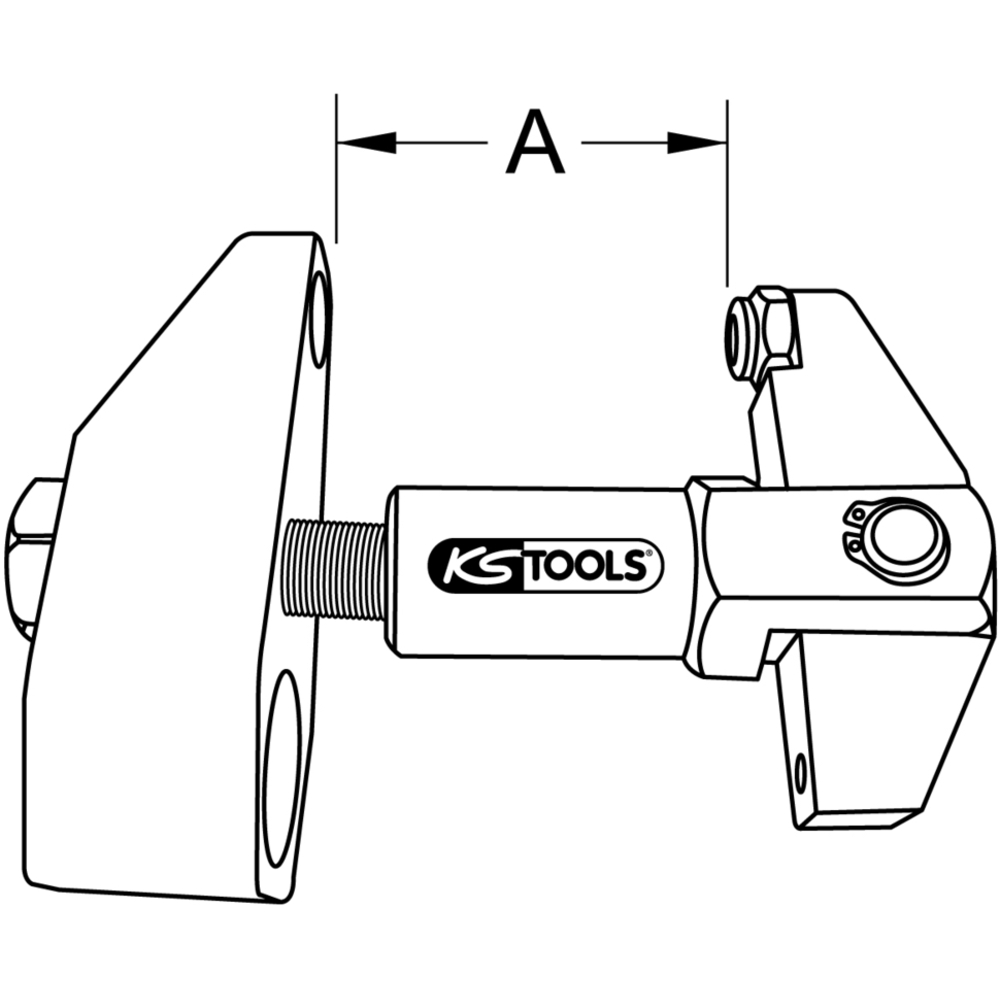 Extracteur de vis de blocage du jeu 670.0075 KS TOOLS - 670.0074