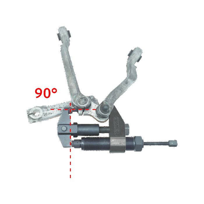 Jeu d'extracteurs de vis de blocage avec vis hydraulique KS TOOLS - 670.0075