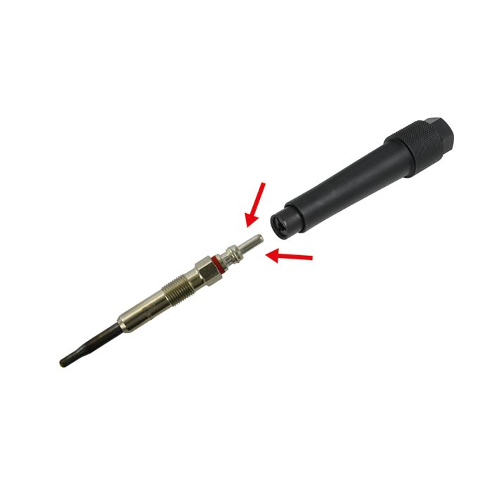 Jeu d'extracteur de bougies de préchauffage avec masse à inertie 4 pièces KS TOOLS - 700.1330