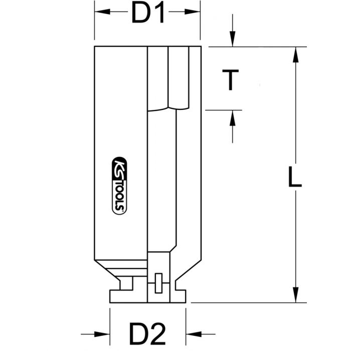 Douille pour rotules de suspension de Renault Master et Opel Movano KS TOOLS - 700.1663