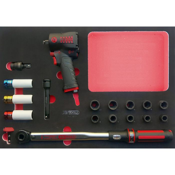 Composition d'outils spéciale roue pour servante 60 pièces KS TOOLS - 714.0060