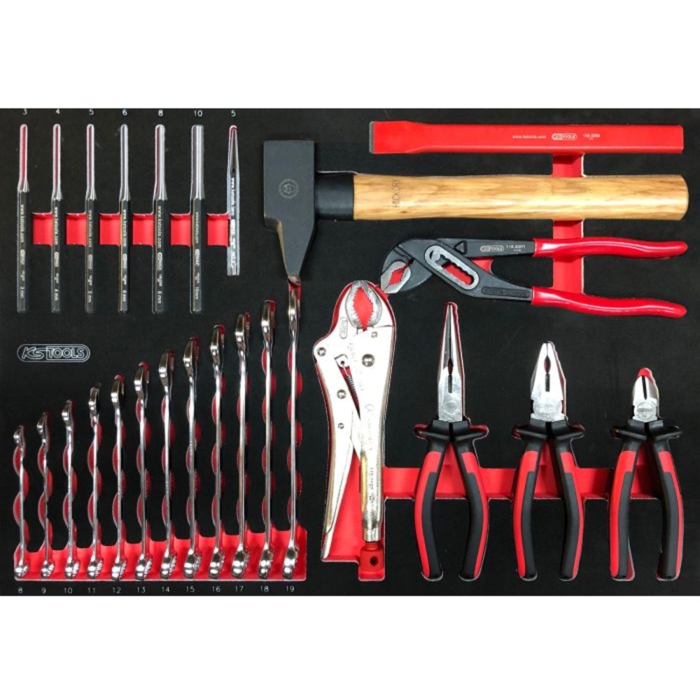 Servante RACING 6 tiroirs équipée de 264 outils KS TOOLS - 855.6134