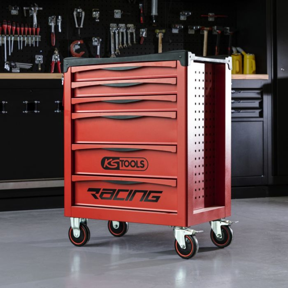 Servante RACING 6 tiroirs équipée de 264 outils KS TOOLS - 855.6134