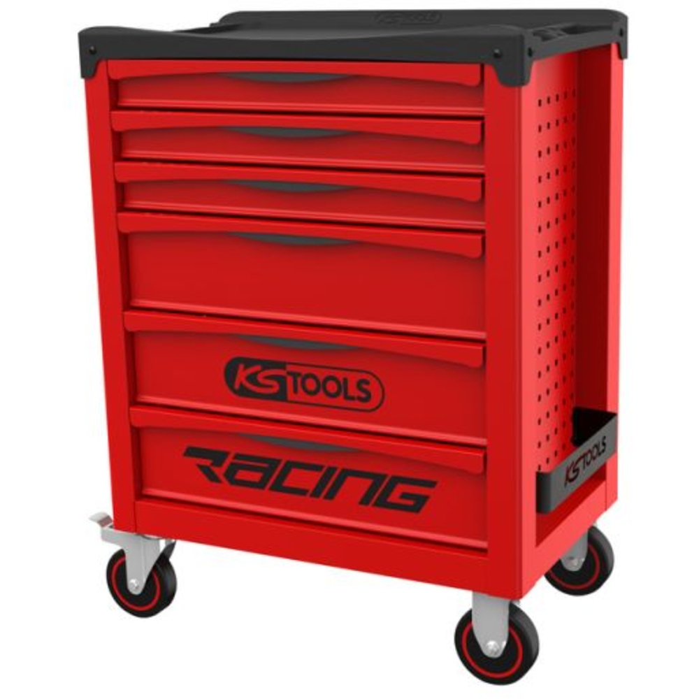 Servante RACING 6 tiroirs équipée d'une composition automobile de 303 outils KS TOOLS - 855.6174