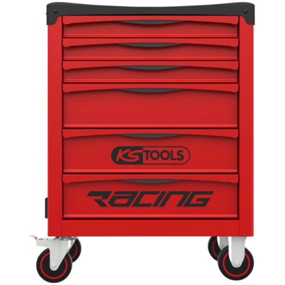 Servante RACING 6 tiroirs équipée d'une composition automobile de 303 outils KS TOOLS - 855.6174
